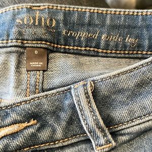 Women’s NY&C Soho Cropped Wide Leg Jean Size 0